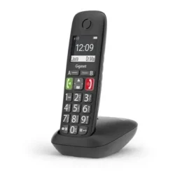 GIGASET E290 TELEFONO INALAMBRICO DECT - PANTALLA GRANDE EN B/N - TECLAS CON NUMEROS GRANDES - VOLUMEN CON FUNCION AMPLIFICADOR - GRAN AUTONOMIA