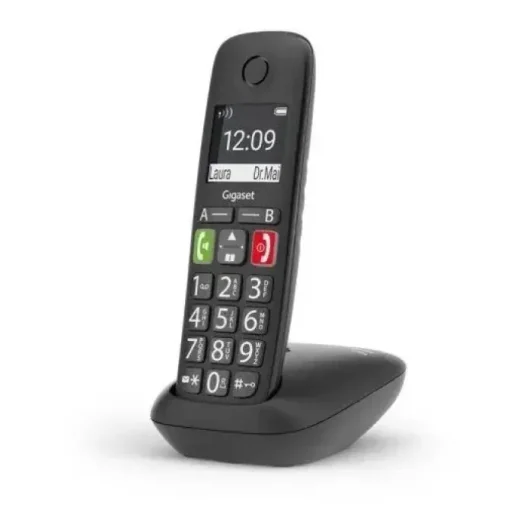 GIGASET E290 TELEFONO INALAMBRICO DECT - PANTALLA GRANDE EN B/N - TECLAS CON NUMEROS GRANDES - VOLUMEN CON FUNCION AMPLIFICADOR - GRAN AUTONOMIA