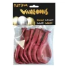 GLOBO 100% LATEX BIODEGRADABLE ROJO MEDIANOCHE BLISTER DE 6 UNIDADES