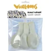 GLOBO 100% LATEX BIODEGRADABLE CRISTAL CONFETTI METALIZADO BOLSA CON SOLAPA DE 3 UNIDADES