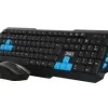 3GO DRILE PACK INALAMBRICO USB TECLADO MULTIMEDIA + RATON 1000DPI 3 BOTONES - USO AMBIDIESTRO - COLOR NEGRO
