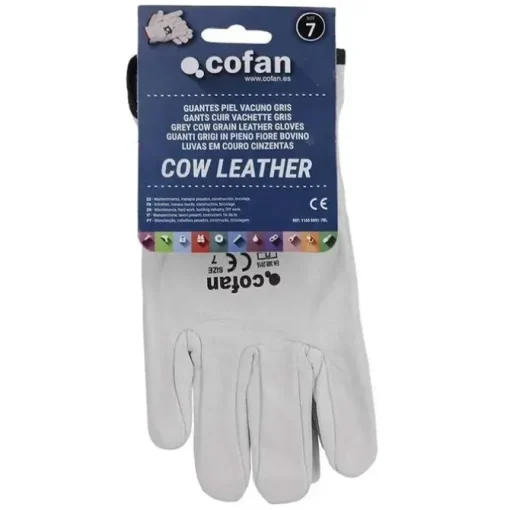 GUANTES PIEL VACUNO GRIS CAT.2 T/7 749076
