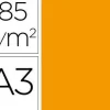 #GUARRO CASAS 50 HOJAS CARTULINA IRIS FORMATO A3 185 G. MANDARINA REF. 0040187