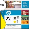 HP 72 CABEZAL DE IMPRESION ORIGINAL - NEGRO MATE Y AMARILLO - C9384A