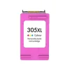 HP 305XL COLOR CARTUCHO DE TINTA REMANUFACTURADO - MUESTRA NIVEL DE TINTA - REEMPLAZA 3YM63AE/3YM60AE