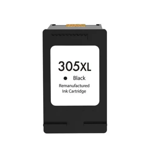 HP 305XL NEGRO CARTUCHO DE TINTA REMANUFACTURADO - MUESTRA NIVEL DE TINTA - REEMPLAZA 3YM62AE/3YM61AE