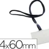 IDENTIFICADOR Q-CONNECT KF17112 CON CORDON PLANO AZUL Y APERTURA LATERAL 94X60 MM
