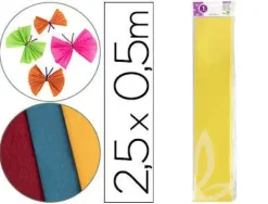 INETA ROLLO CREPE 2.5MX0.50CM AMARILLO 9844503-5 CS24265