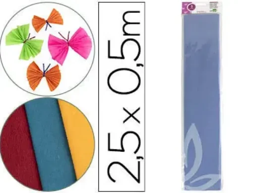 INETA ROLLO CREPE 2.5MX0.50CM AZUL 9844503-3 CS24273