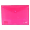 INGRAF SOBRE CON CIERRE DE BROCHE - POLIPROPILENO - TAMAÑO A4 - COLOR ROSA