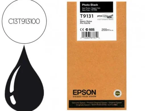 INK-JET EPSON T9131 PHOTO NEGRO INK 200ML