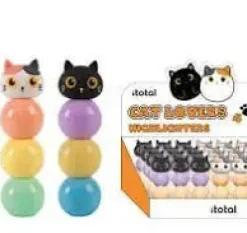 ITOTAL 3 ROTULADORES FLUOR GATO CAT LOVERS XL2219A