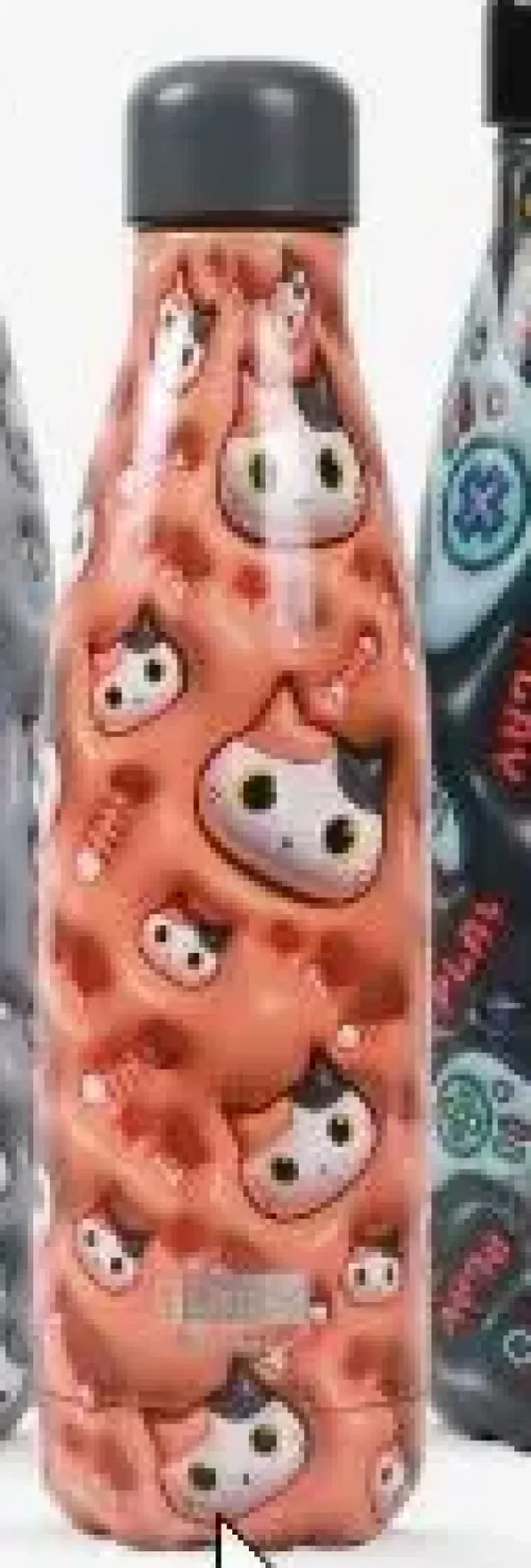 ITOTAL BOTELLA TERMICA ORANGE CAT 3D 500ML ID0452