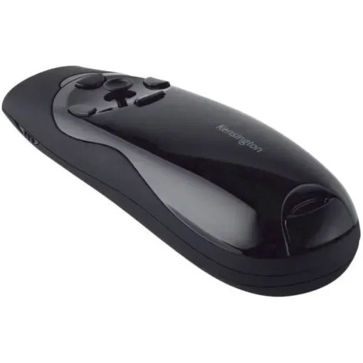 KENSINGTON EXPERT PRESENTADOR INALAMBRICO CON PUNTERO LASER VERDE Y CONTROL DE CURSOR - LUMINOSIDAD 10 VECES MAYOR - BOTONES RETROILUMINADOS - RANGO INALAMBRICO 45M- COLOR NEGRO