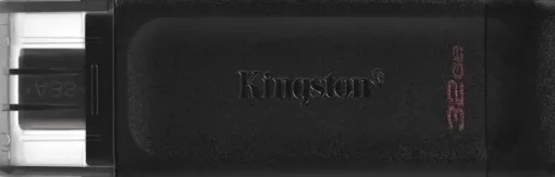 KINGSTON DATATRAVELER 70 MEMORIA USB TIPO C 32GB - USB-C 3.2 GEN 1 - CON TAPA - COLOR NEGRO (PENDRIVE)