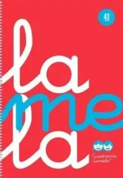 LAMELA CUADERNO TAPA PLASTICO 4º CUARTILLA A5 ROJO 80 HOJAS 4MM CUADROVIA POLIPROPILENO 7CTP004RJ