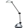 LAMPARA DE OFICINA ARCHIVO 2000 CON BRAZO DOBLE ARTICULADO REGULABLE EN ALTURA LED 3W COLOR PLATA
