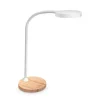 LAMPARA DE OFICINA CEP SILVA FLEX BASE BAMBU 160X160X600 MM