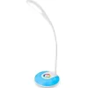LAMPARA INFANTIL LIDERPAPEL SOBREMESA RECARGABLE ABS 16 LED 3.7W SENSOR 3 NIVELES COLOR BLANCO