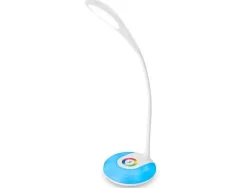 LAMPARA INFANTIL LIDERPAPEL SOBREMESA RECARGABLE ABS 16 LED 3.7W SENSOR 3 NIVELES COLOR BLANCO