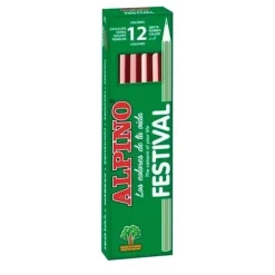 LAPICES ALPINO UNICOLOR 12 UD MARRON 649436
