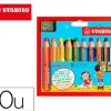 LAPICES DE COLORES STABILO WOODY 3 EN 1 MINA XXL ESTUCHE DE 10 COLORES SURTIDOS + SACAPUNTAS