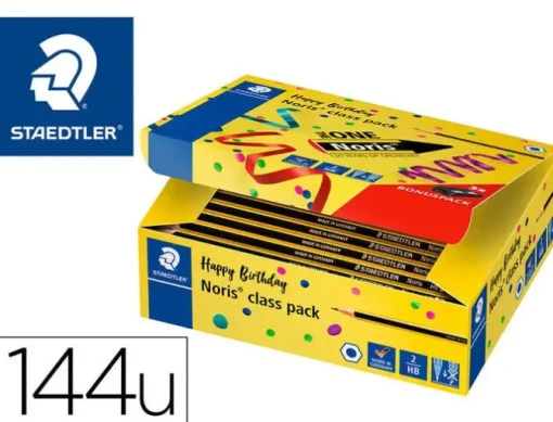 LAPICES DE GRAFITO STAEDTLER NORIS N 2 HB CLASS PACK DE 144 UNIDADES
