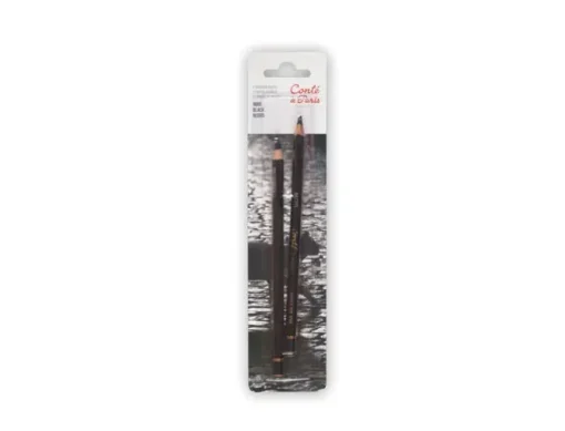 LAPIZ CONTE NEGRO PASTEL BLISTER DE 2 UNIDADES