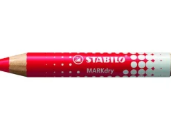 LAPIZ MARCADOR EN SECO STABILO MARKDRY PARA PIZARRA BLANCA COLOR ROJO CAJA DE 5 UNIDADES