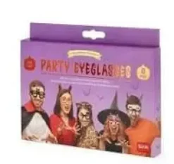 LEGAMI HALLOWEEN SET DE 8 GAFAS DE PAPEL CON TEMATICA HALLOWEEN HPE0002