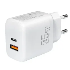 LEOTEC CARGADOR PARA SMARTPHONE 35W CON PUERTOS USB-C PD 3.0 Y USB-A - PROTECCION CONTRA SOBRECORRIENTE Y CORTOCIRCUITO - COLOR BLANCO