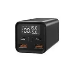 LEOTEC Q2 POWER BANK 20000MAH 65W PD - COMPATIBLE CON PORTATILES - PANTALLA LCD - 2X USB-A, 2X USB-C