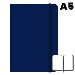 LIBRETA COSIDA CAMPUS UNIVERSITY A5 HOJAS LISAS AZUL MARINO