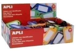 LLAVERO ETIQUETA APLI SURTIDO CAJA DE 100