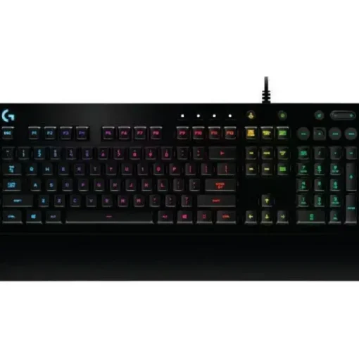 LOGITECH G213 PRODIGY TECLADO GAMING USB - RETROILUMINACION RGB - RESISTENTE A SALPICADURAS - REPOSAMUÑECAS - CABLE DE 1.80M - COLOR NEGRO