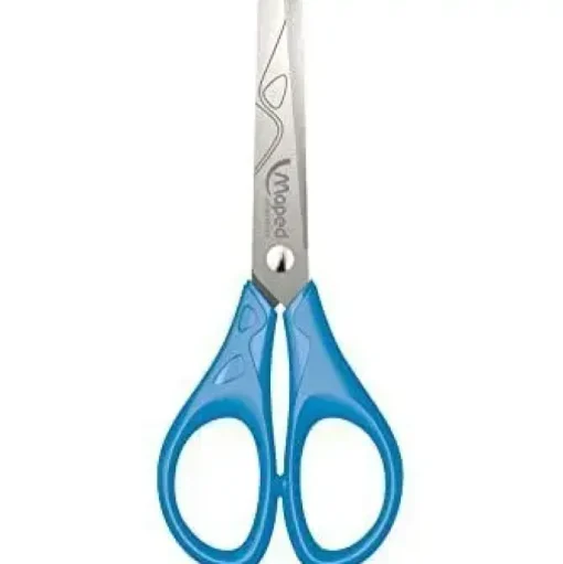 MAPED ESSENTIALS TIJERA ESCOLAR PUNTA REDONDA ACERO INOXIDABLE - MANGO DE PLASTICO SIMETRICO - 13 CM. - COLORES SURTIDOS - CAJA EXPOSITORA DE 24 UD.
