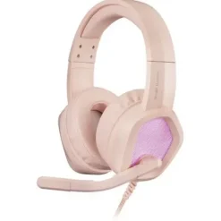 MARS GAMING MH320 AURICULARES GAMING CON MICROFONO PLEGABLE - ILUMINACION RGB - DIADEMA AJUSTABLE - ALMOHADILLAS ACOLCHADAS - CONTROL EN CABLE - CABLE TRENZADO DE 2M