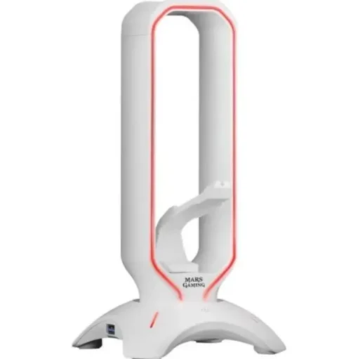 MARS GAMING MHHPRO ACCESORIO 3 EN 1 - SOPORTE AURICULARES - BUNGEE RATON - 2 PUERTOS USB 3.0 - ILUMINACION RGB FLOW 10 MODOS - CONTROL TACTIL - COLOR BLANCO