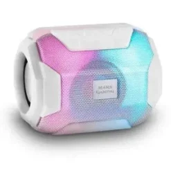 MARS GAMING SOUNDBLAST ALTAVOZ PORTATIL - SONIDO IMPACTANTE - DRIVERS ACTIVOS Y PASIVOS ULTRA-BASS - BLUETOOTH 5.0 - USB Y MICROSD - 8 HORAS DE AUTONOMIA - COLOR BLANCO