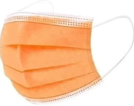 MASCARILLA QUIRUGICA PARA NIÑOS 10 UNIDADES NARANJA CERTIFICADO CE EN14683 CLASE I TIPO IIR
