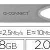 MEMORIA USB Q-CONNECT FLASH PREMIUM 8 GB 2.0