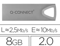 MEMORIA USB Q-CONNECT FLASH PREMIUM 8 GB 2.0