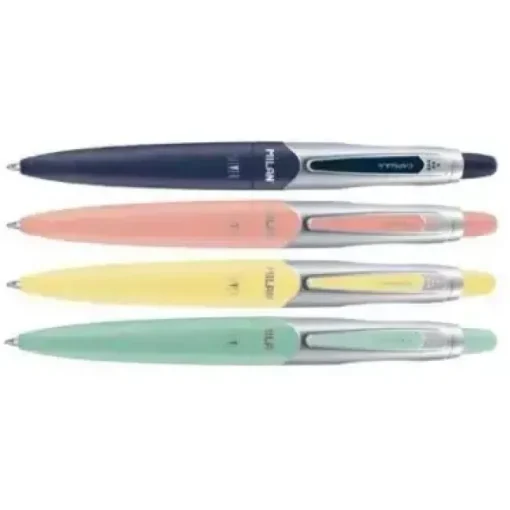 MILAN BOLIGRAFO CAPSULE SILVER TINTA AZUL 1MM