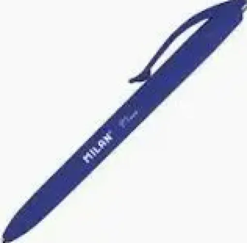 MILAN BOLIGRAFO RETRACTIL P1 TOUCH AZUL BOTON ATRAS