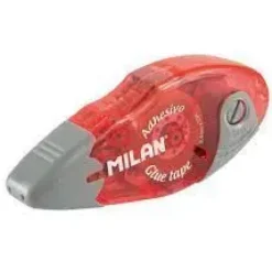 MILAN CINTA DE PEGAMENTO 8,4MM X 12M - DISEÑO ERGONOMICO - SECADO RAPIDO - IDEAL MANUALIDADES - COLORES SURTIDOS