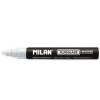 MILAN FLUOGLASS ROTULADOR SUPERFICIES LISAS - PUNTA BISELADA - TRAZO DE 2 - 4MM - TINTA AL AGUA - BORRADO FACIL - COLOR BLANCO
