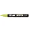 MILAN FLUOGLASS ROTULADOR SUPERFICIES LISAS - PUNTA BISELADA - TRAZO DE 2 - 4MM - TINTA AL AGUA - BORRADO FACIL - COLOR AMARILLO