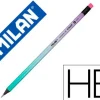 MILAN LAPIZ DE GRAFITO SUNSET HB MADERA NEGRA DE TILO CON GOMA DE BORRAR COLORES SURTIDOS