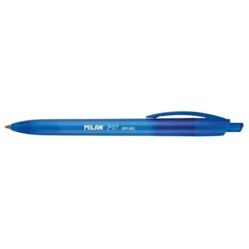 MILAN P07 DRY-GEL BOLIGRAFO DE GEL RETRACTIL - PUNTA 0.7MM - SECADO RAPIDO - COLOR AZUL
