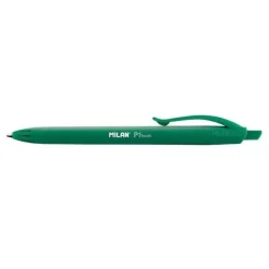MILAN P1 TOUCH BOLIGRAFO DE BOLA RETRACTIL - PUNTA REDONDA 1MM - TINTA DE ACEITE - ESCRITURA SUAVE - 1.200M DE ESCRITURA - COLOR VERDE